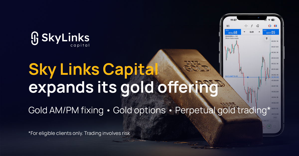 Sky Links Capital Expands Trading Capabilities And Launches Global Benchmark Gold Fixing Service And Perpetual Gold Trading